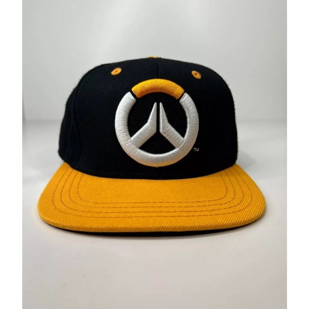 JINX Overwatch Showdown Snapback Baseball Hat Black Wool Blend Adult One Size